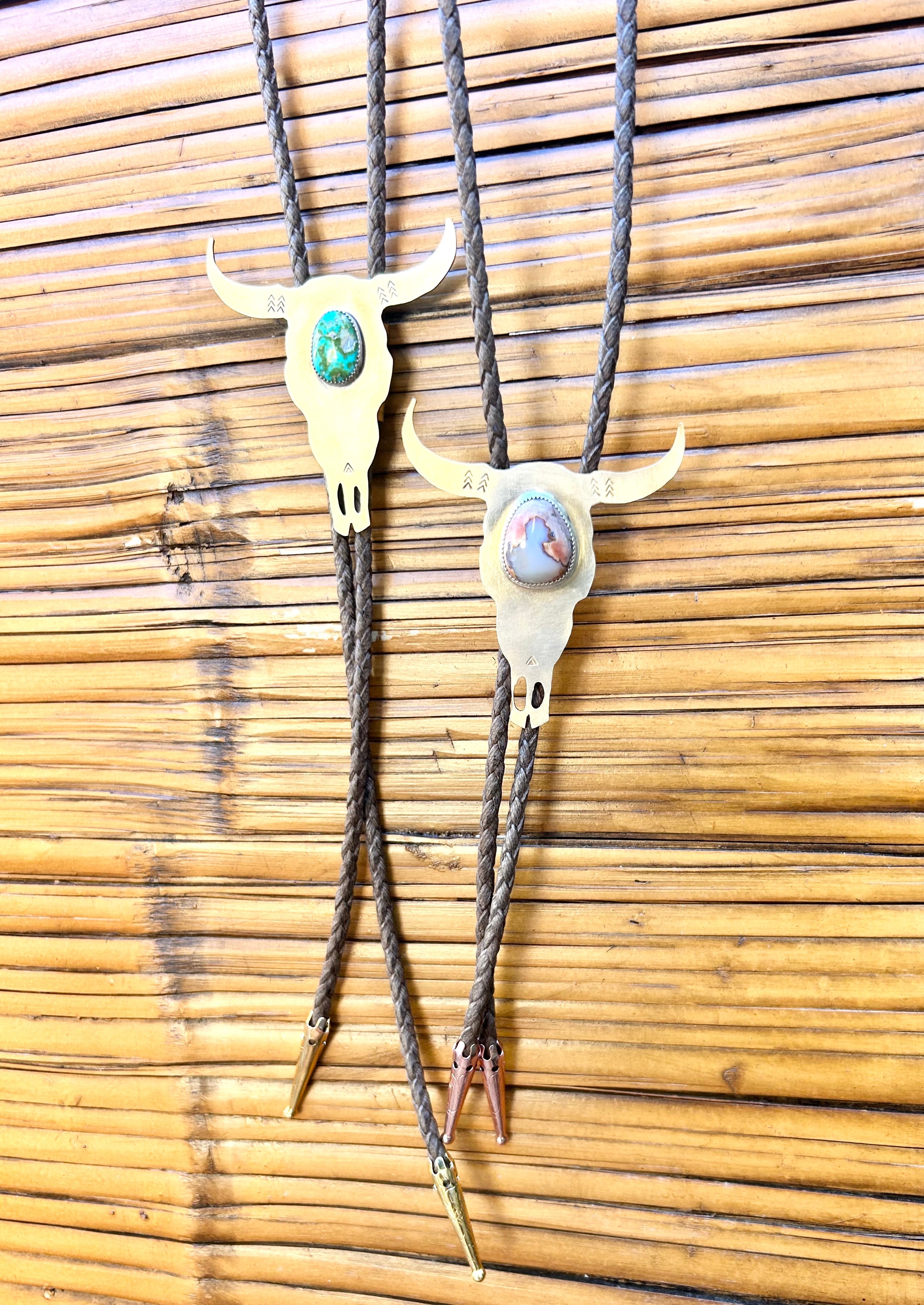 One of a Kind Sonoran Gold Turquoise Bolo Tie #113