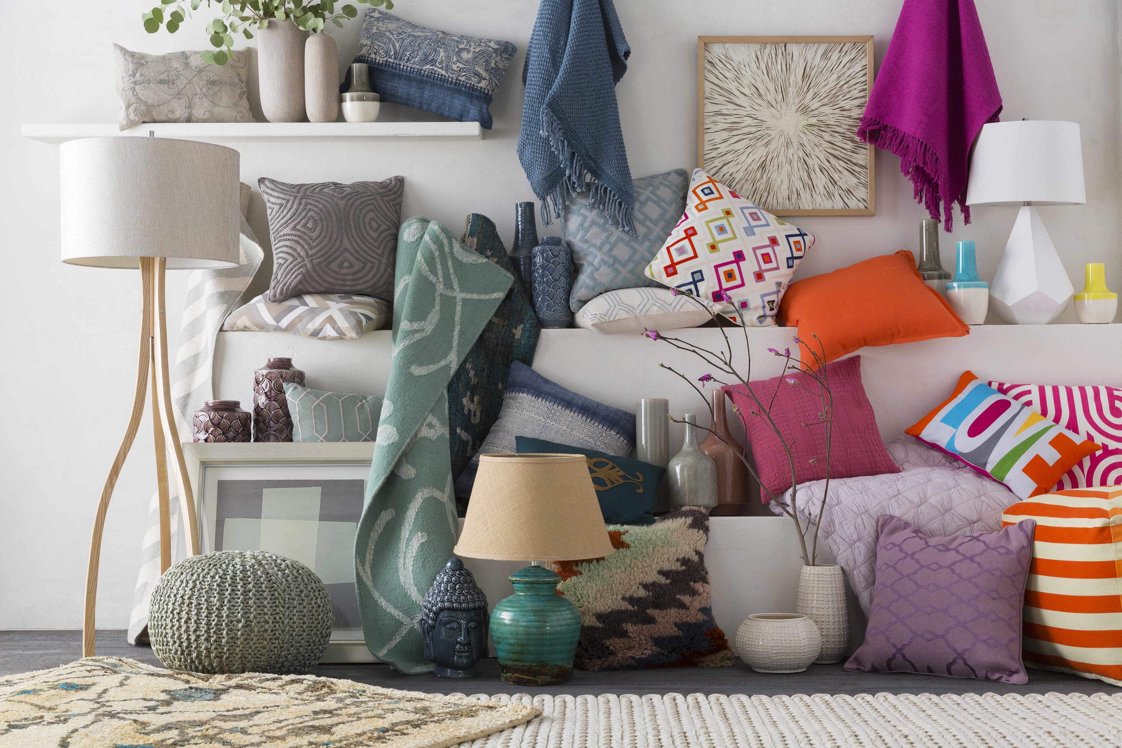 Curlew Modern Geometric Throw Pillow - Clearance