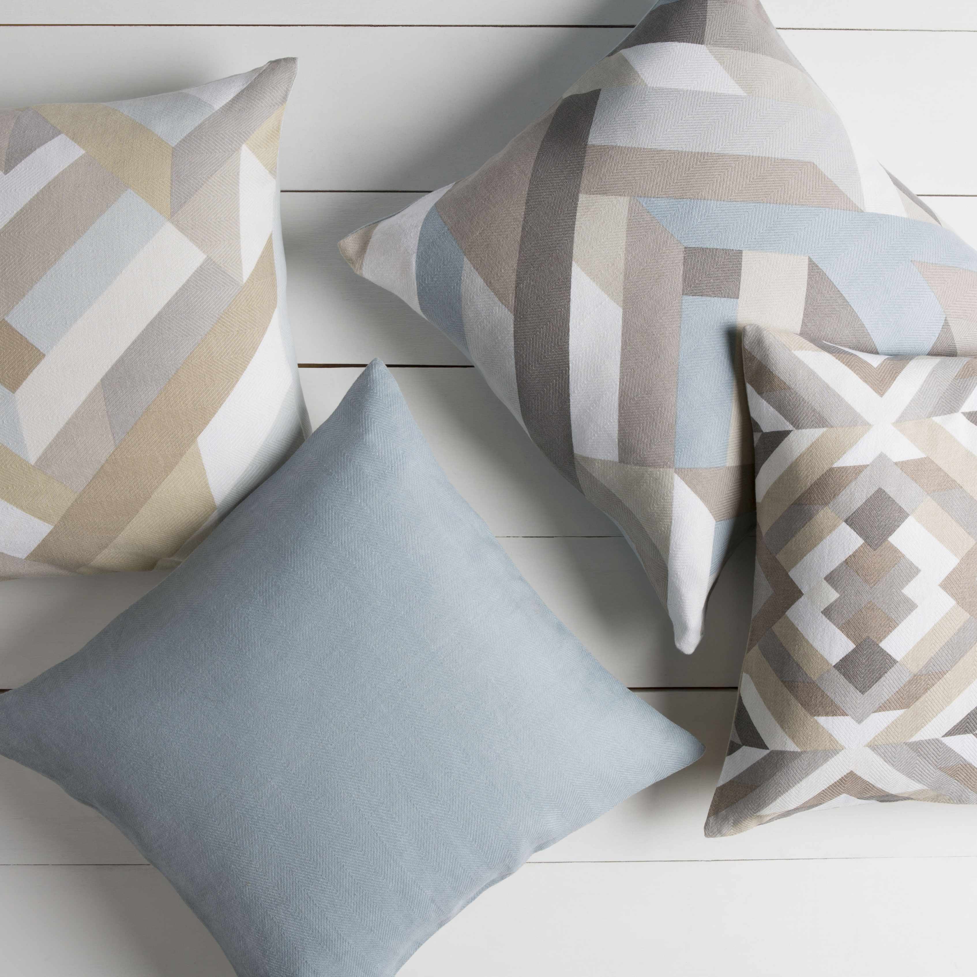 Curlew Modern Geometric Throw Pillow - Clearance